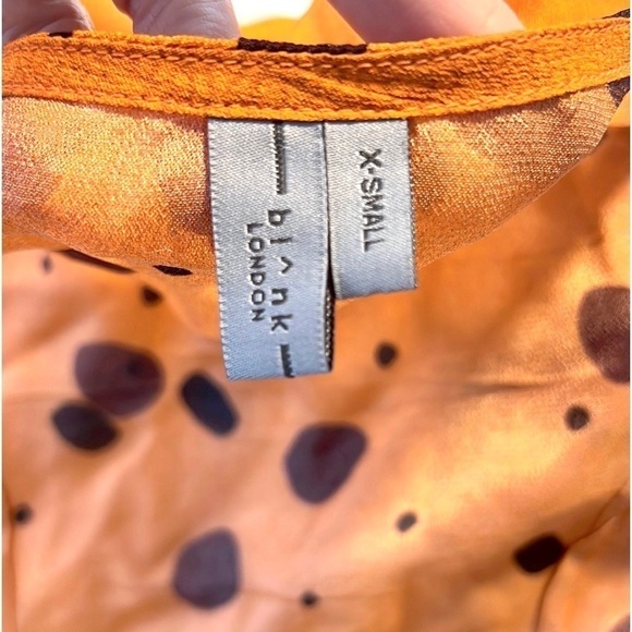 Anthro’s Bl-nk, London,Ariana, Wrap/Around Blouse,Fun, Funky & Fabulous, EUC, XS - Picture 3 of 12